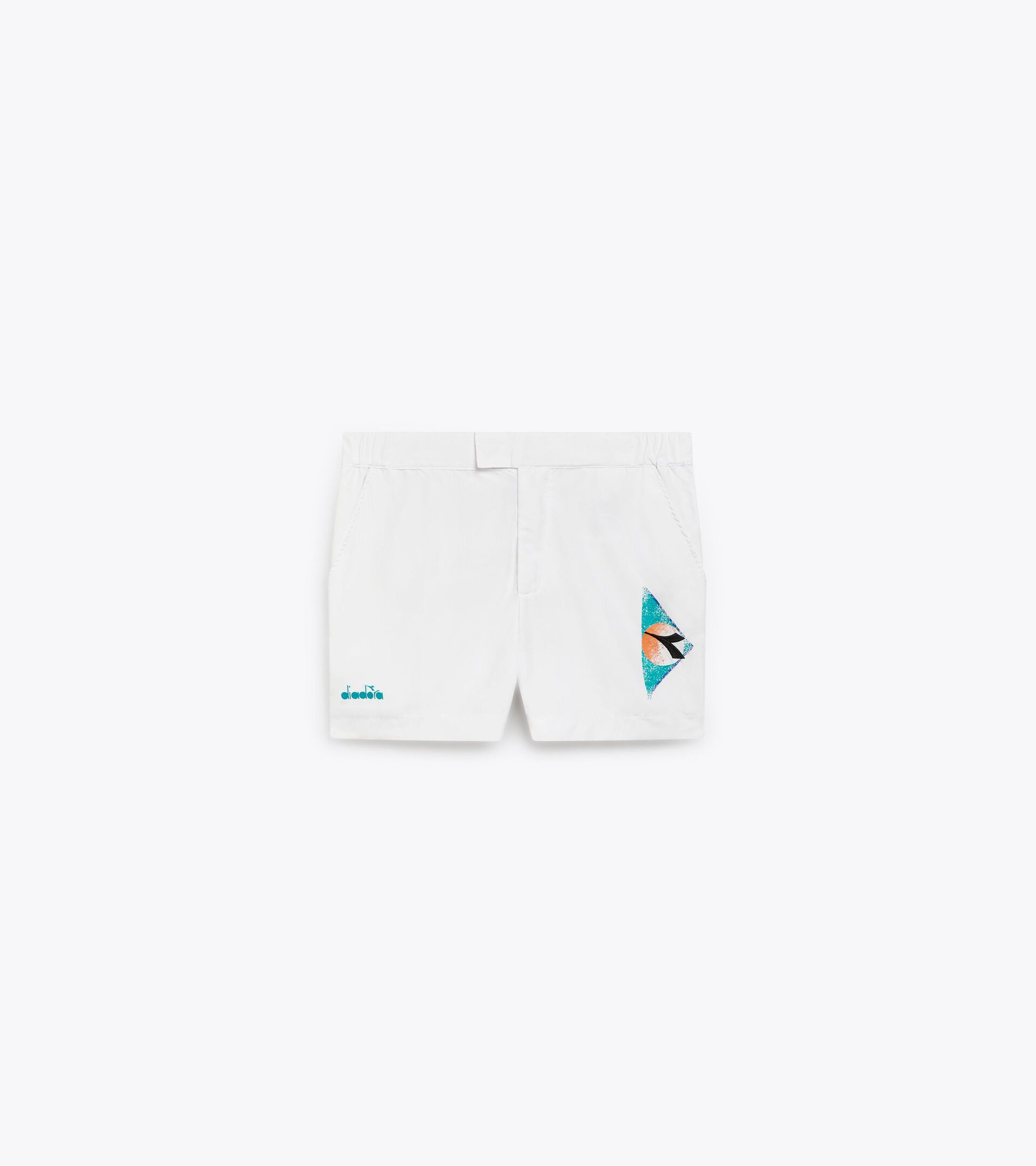 Pantalones cortos estilo años 90 - Made in Italy - Hombre SHORTS TENNIS 90 BLANCO VIVO - Diadora