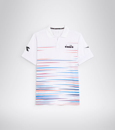 SS POLO ICON, OPTICAL WHITE Short-sleeved tennis polo-shirt - Men SS POLO ICON OPTICAL WHITE - Diadora