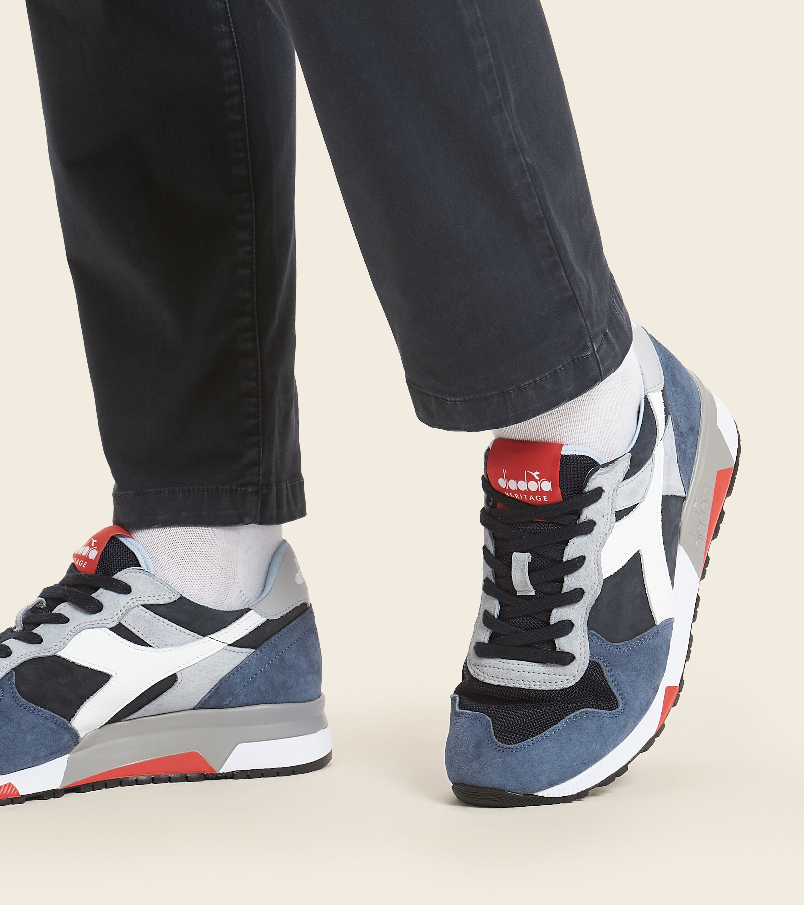 Diadora heritage trident 90 donna blu new arrivals