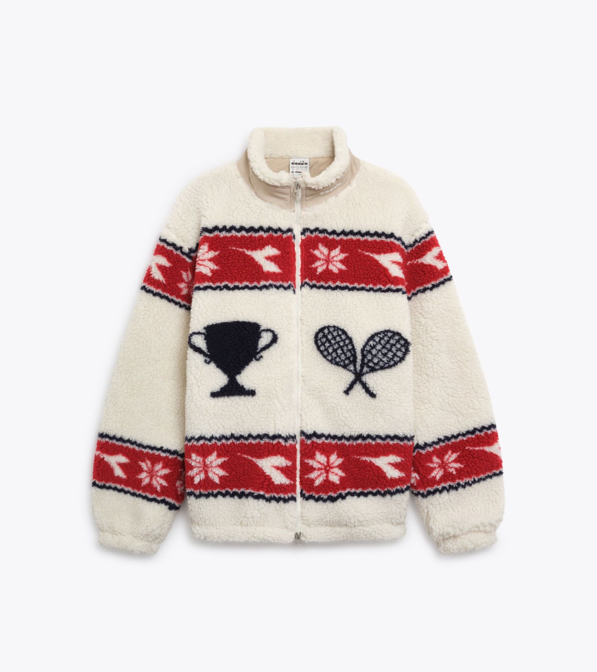 Reversible fleece vest - Exclusive e-commerce & Cortina Store - Women's REVERSIBLE POLAR FLEECE JACKET WHITE - Diadora