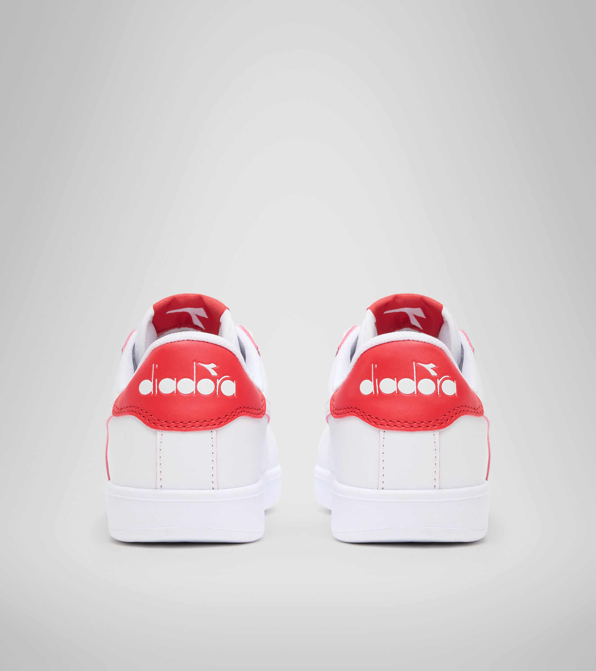 Sports shoes - Youth 8-16 years GAME P SMASH GS WHITE/TOMATO RED - Diadora