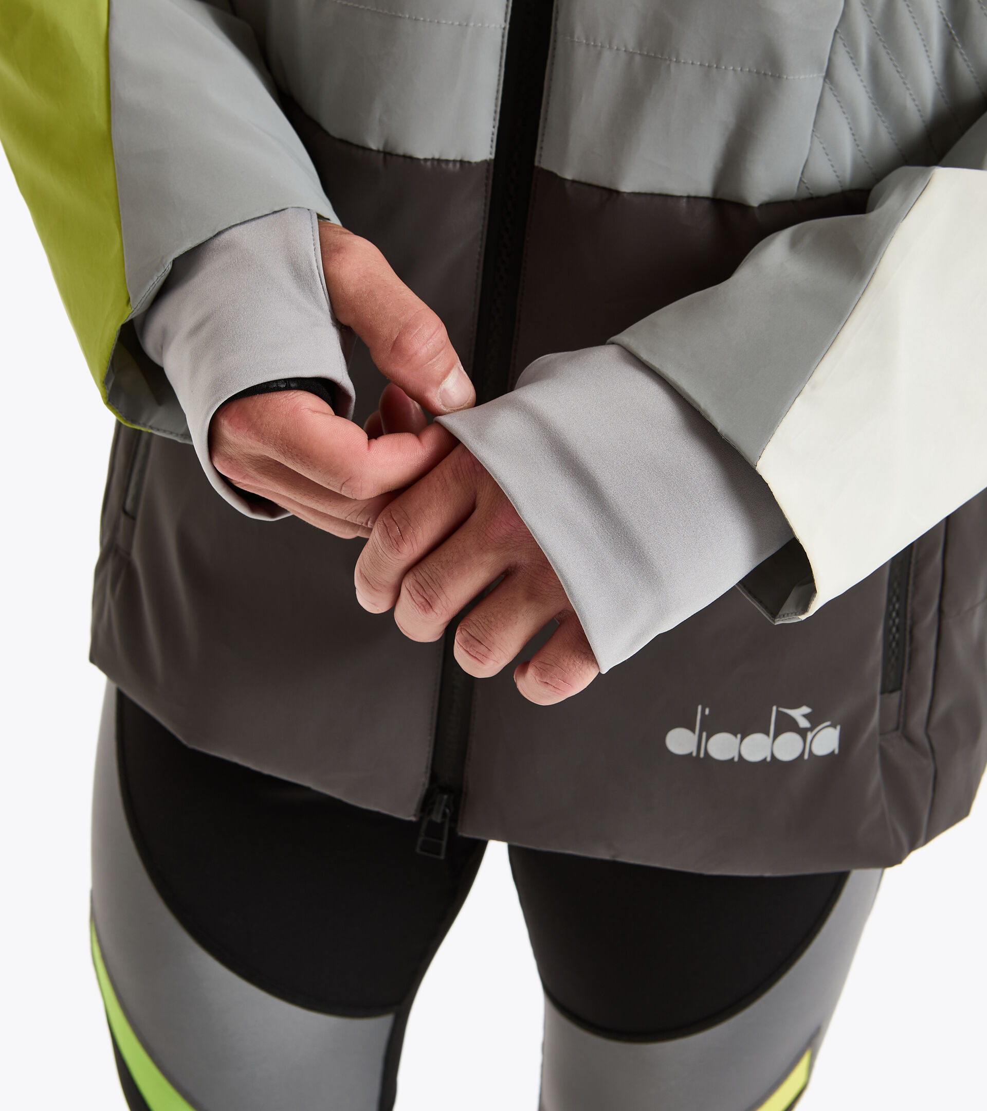 Apparel Sport UOMO BRIGHT JACKET BE ONE GRIS ALEACION Diadora
