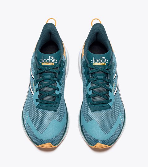 MYTHOS BLUSHIELD VOLO 4, BRITTANY BL/MEDITERRANEA/WHT Running shoe - Stability and lightness - Men’s MYTHOS BLUSHIELD VOLO 4 BRITTANY BL/MEDITERRANEA/WHT - Diadora