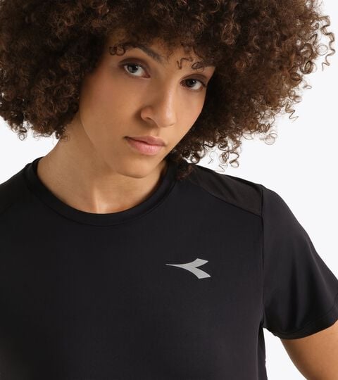 Running t-shirt  - Breathable and Comfortable - Women&rsquo;s L. SS T-SHIRT TECH BLACK - Diadora
