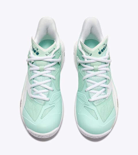 Tennis shoe for hard surfaces and clay courts - Stability - Women&rsquo;s
 B.ICON 3 W AG BAY/WHITE - Diadora