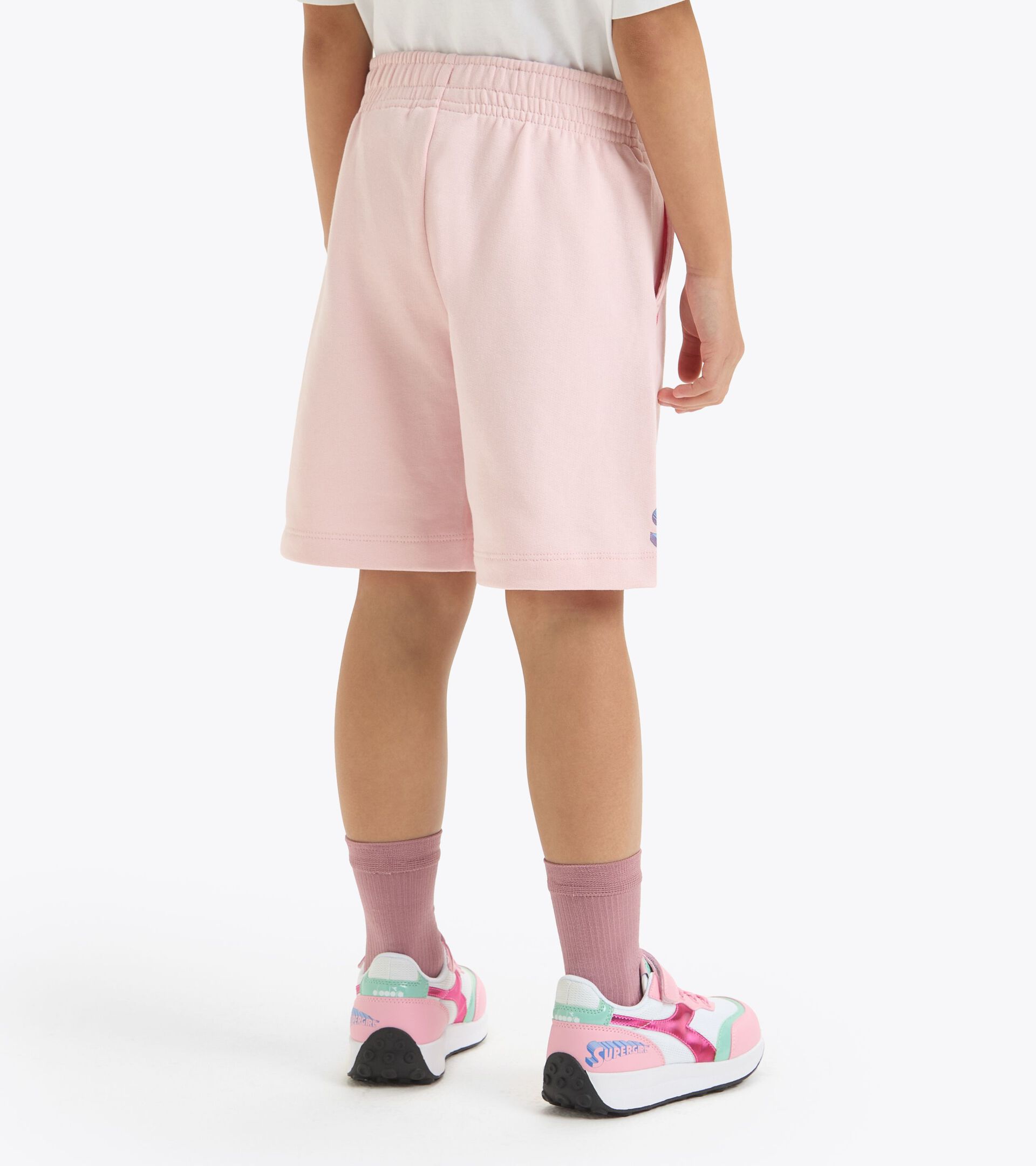 Superheroes bermuda shorts - Kids 
 JU.BERMUDA SUPERHEROES WILD ROSE (50207) - Diadora