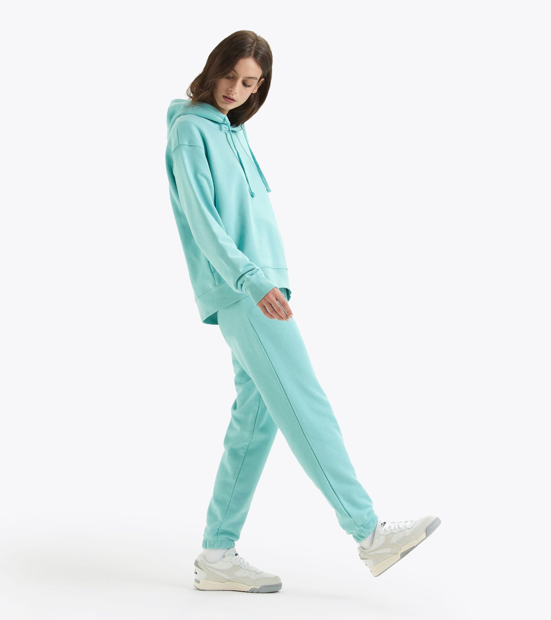 Hoodie - Gender Neutral HOODIE ATHL. LOGO TURQUOISE (65135) - Diadora