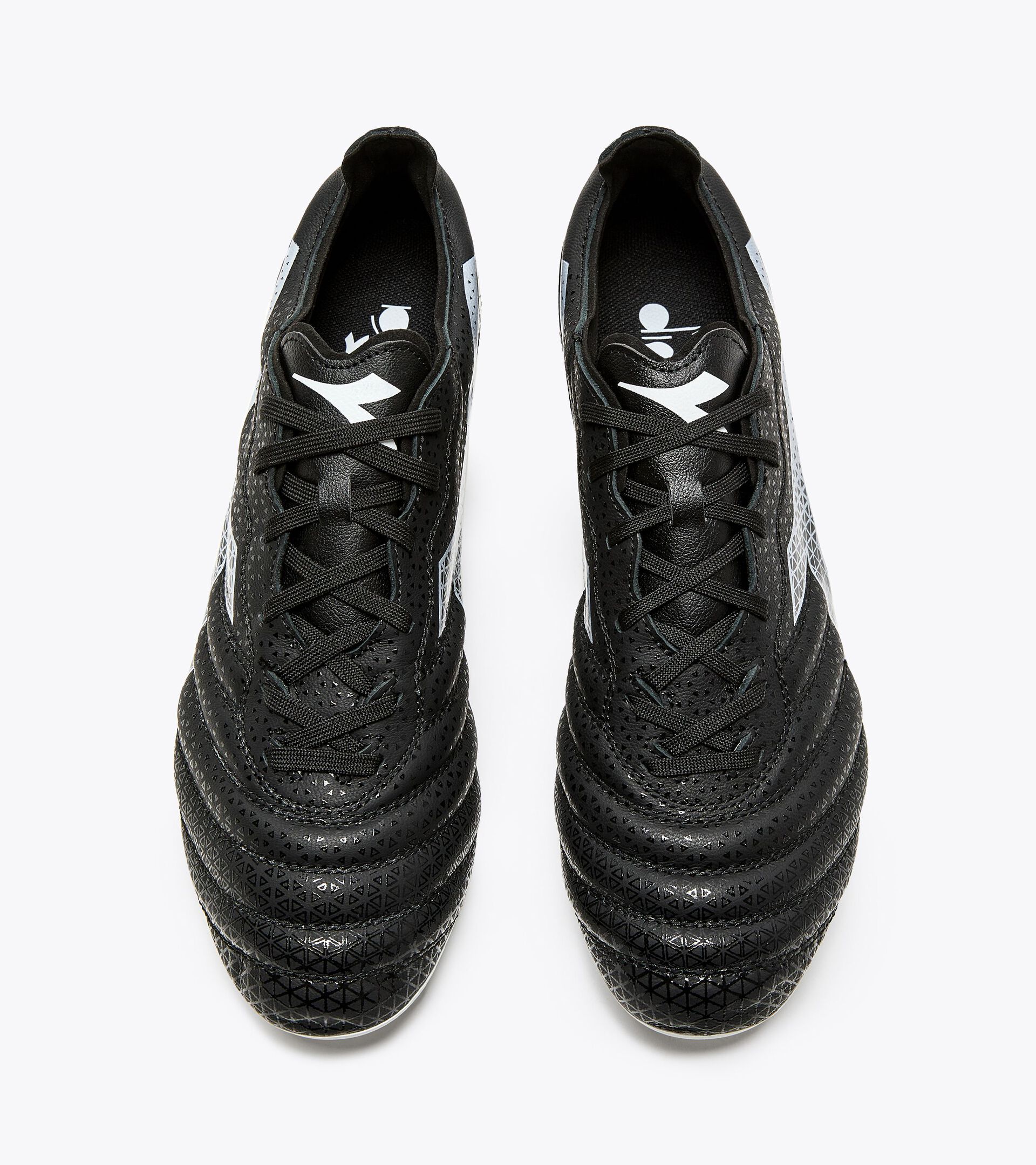 Chaussures de football pour terrains compacts - Homme BRASIL ELITE GR LT LP12 NOIR/BLANC - Diadora