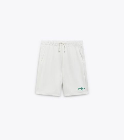 BERMUDA ATHL. LOGO, WHITE MILK French terry cotton bermuda shorts - Gender Neutral BERMUDA ATHL. LOGO WHITE MILK - Diadora