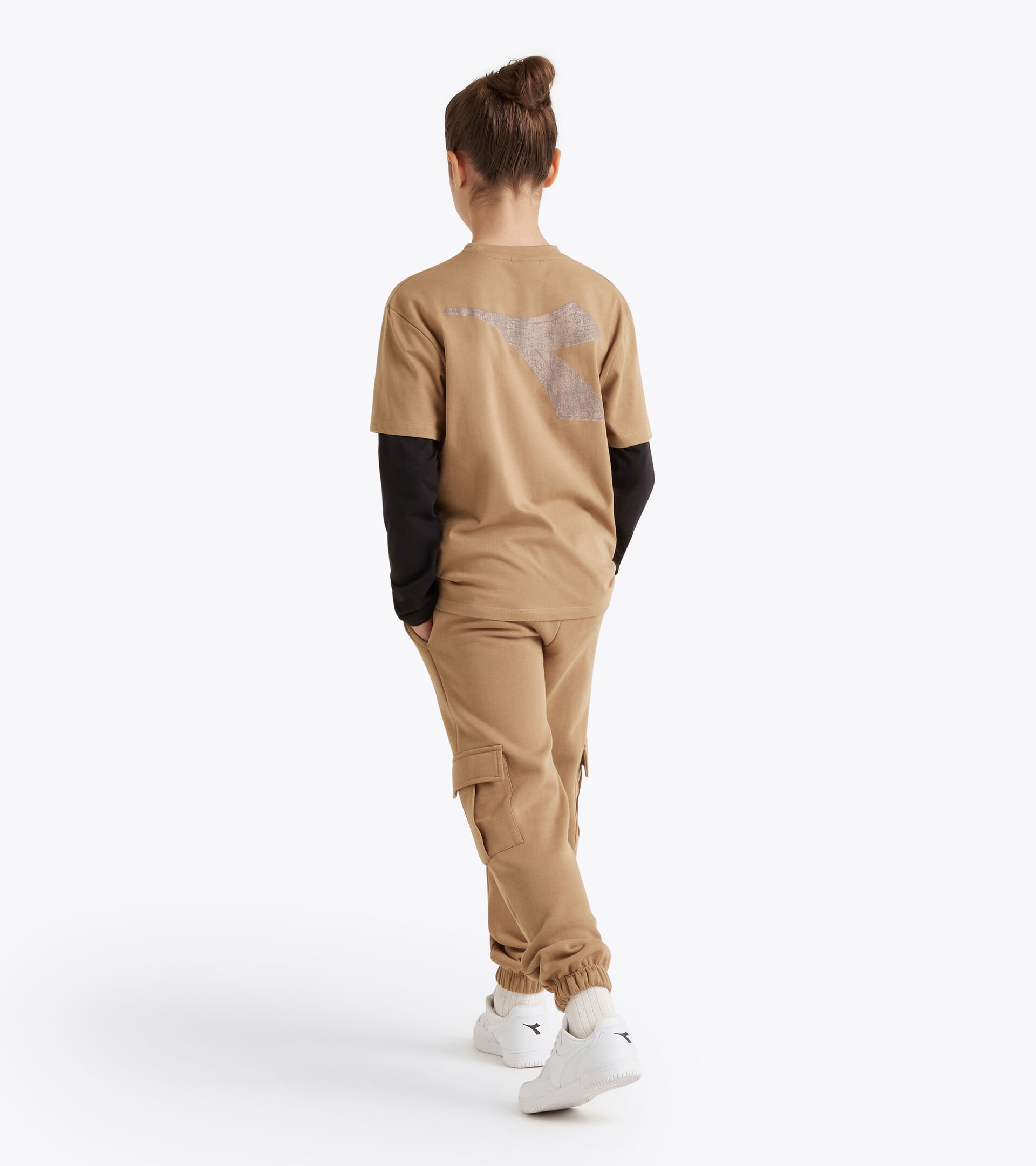 Long sleeved shirt - Boy JB. T-SHIRT LS FRIENDLY TEAM WILD DOVE - Diadora