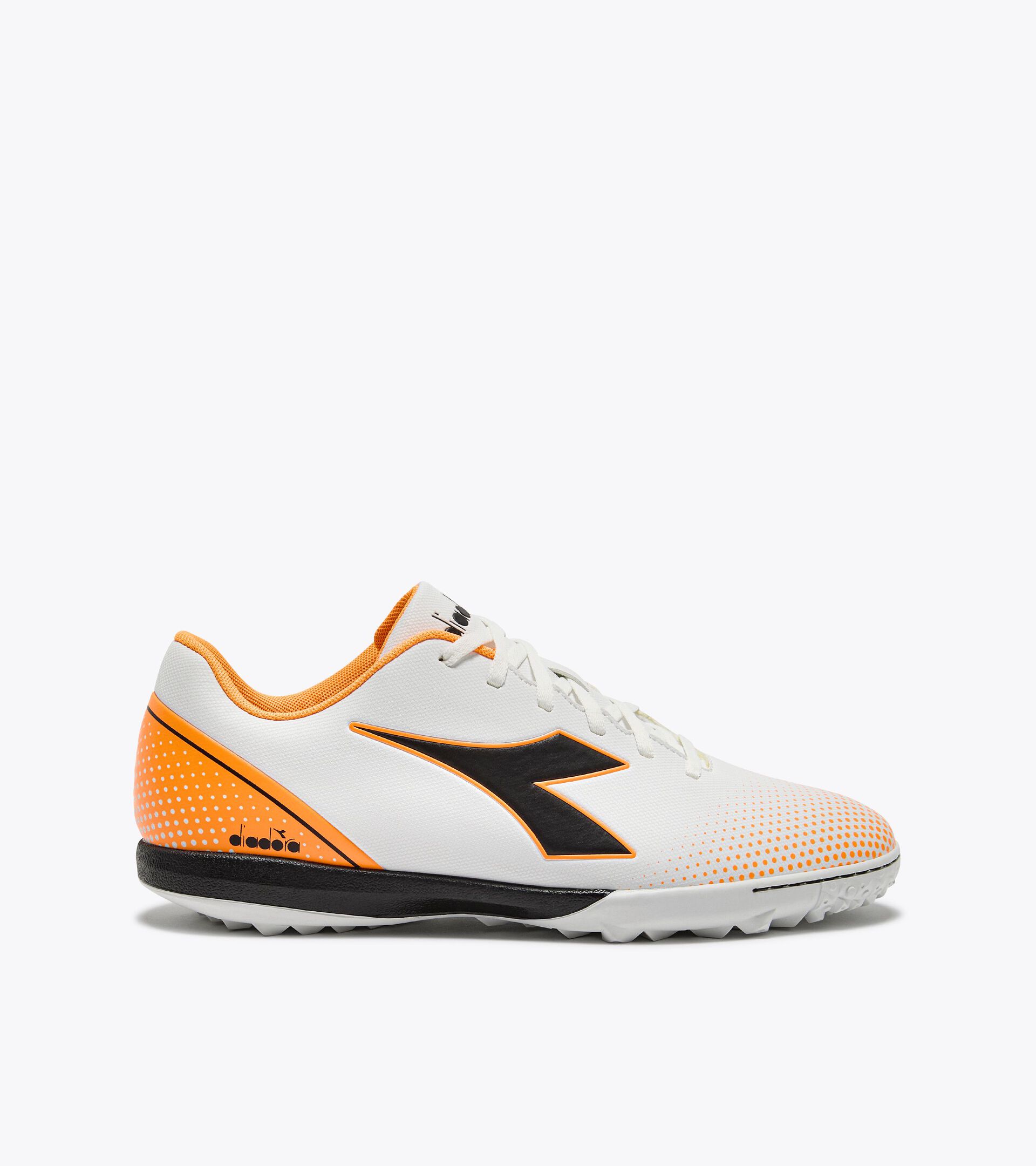 Calcio boots for synthetic ground - Men's PICHICHI 7 TFR WHITE/BLACK/ORANGE FLUO - Diadora