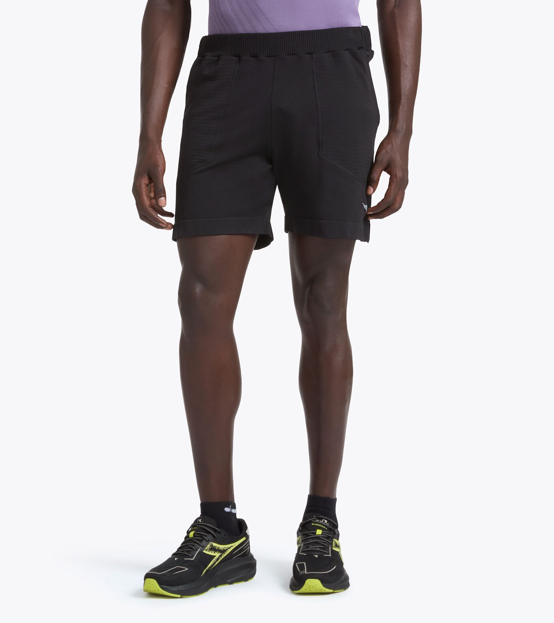 6'' Thermoregulating Running Shorts - STRATOUNO Running - Men&rsquo;s SHORTS STRATOUNO BLACK - Diadora