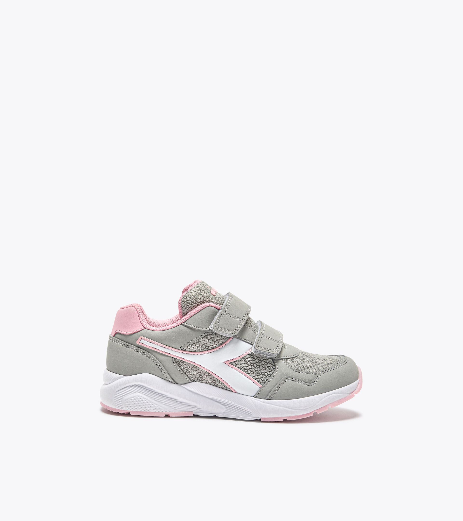 Junior running shoe - All-Gender FALCON 5 JR V SILVER/WHITE - Diadora