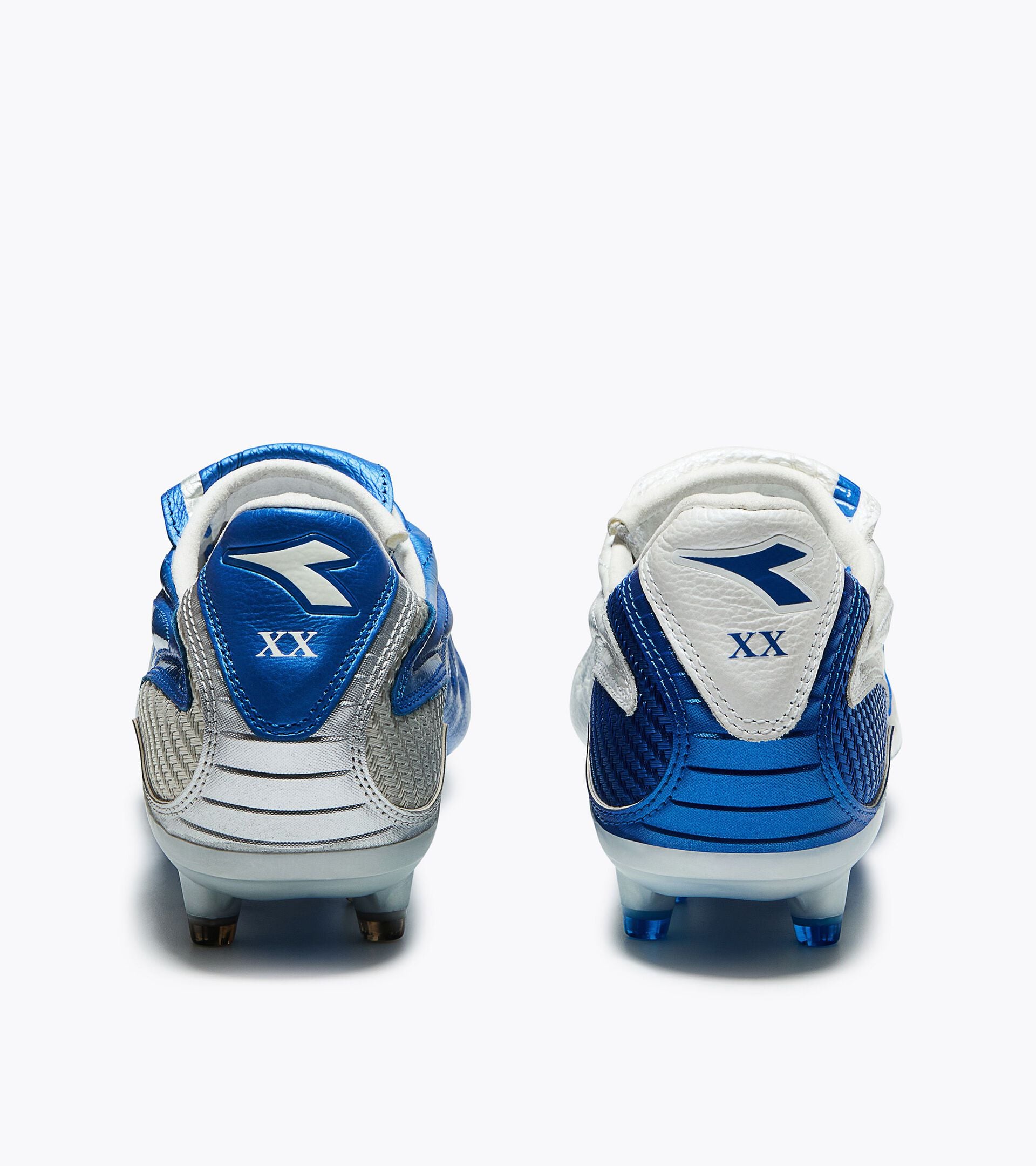 Anniversary Edition Calcio Boot - Made in Italy - All-gender MAXIMUS X ELITE ITALY FG WHITE PEARLIZED /FRENCH BLUE - Diadora