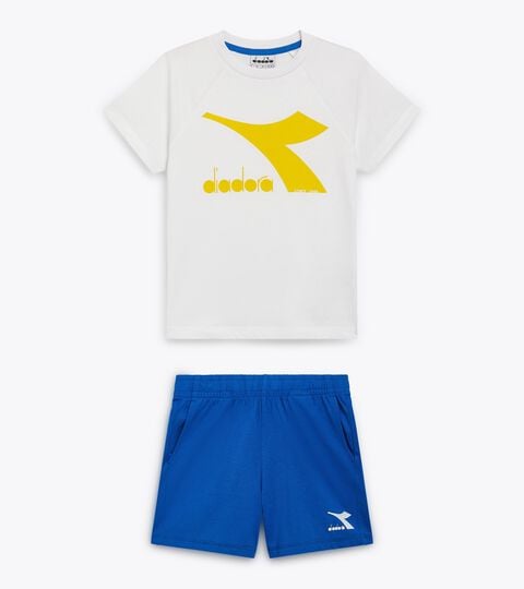 JU. SET SS CORE, OPTICAL WHITE Sports set - T-shirt and shorts - Unisex - Boys and Girls
JU. SET SS CORE OPTICAL WHITE - Diadora