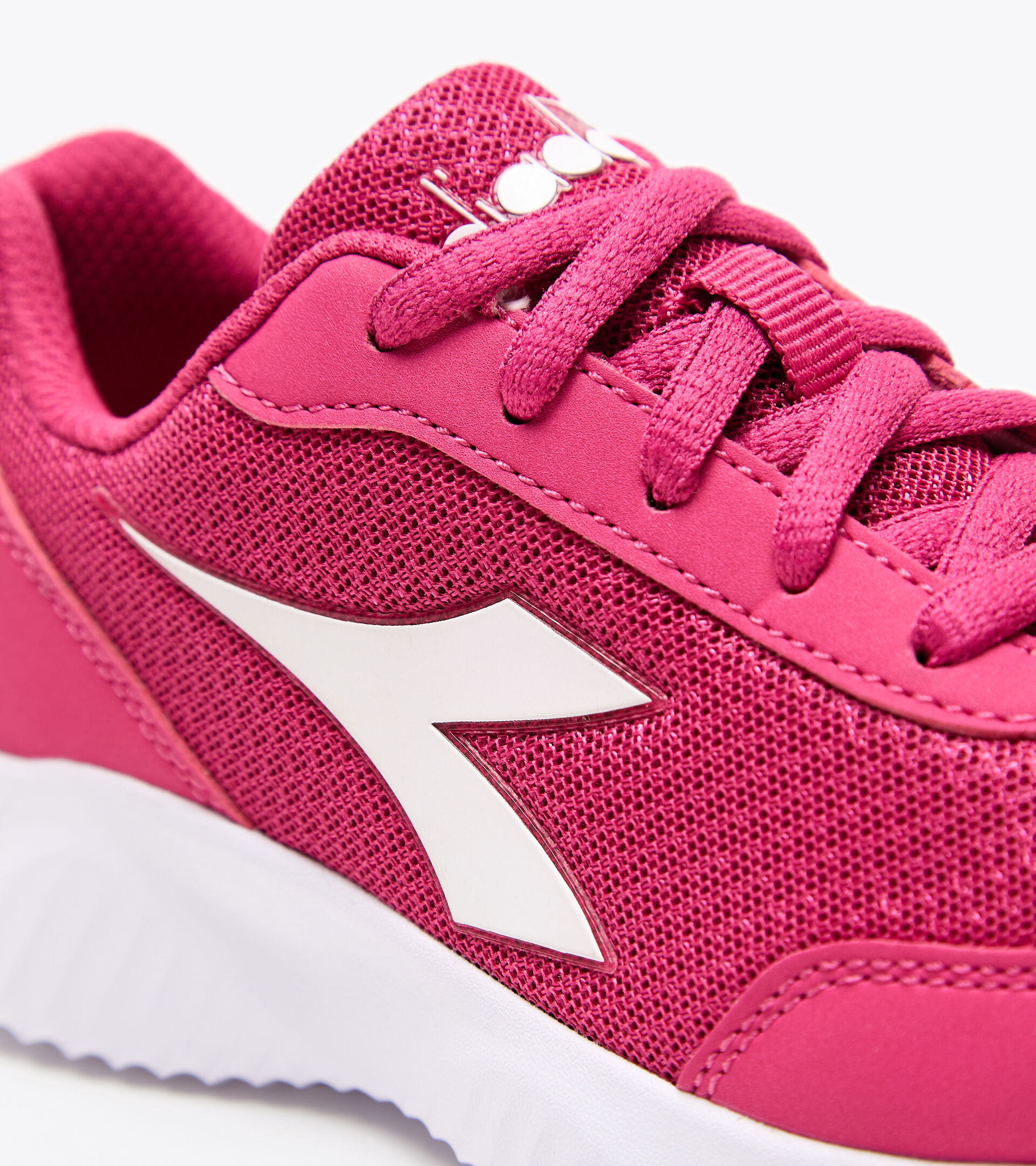 Junior lace-up running shoe - Unisex ROBIN 3 JR BEETROOT PURPLE/WHITE - Diadora