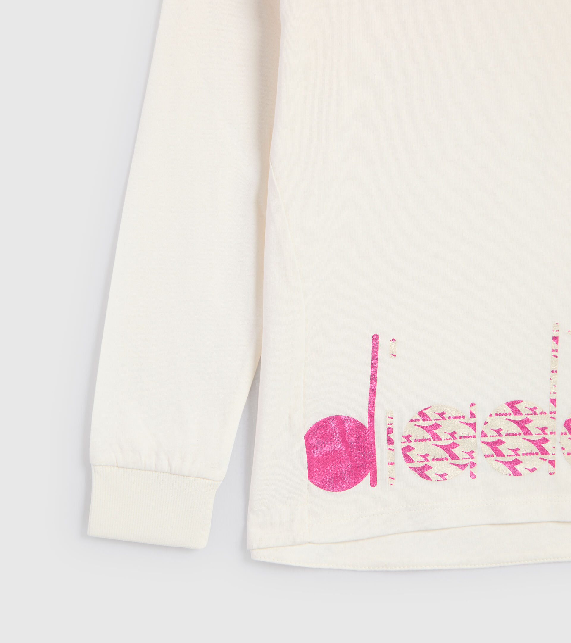 Long-sleeved T-shirt - Kids JG.T-SHIRT LS TWINKLE WHISPER WHITE - Diadora