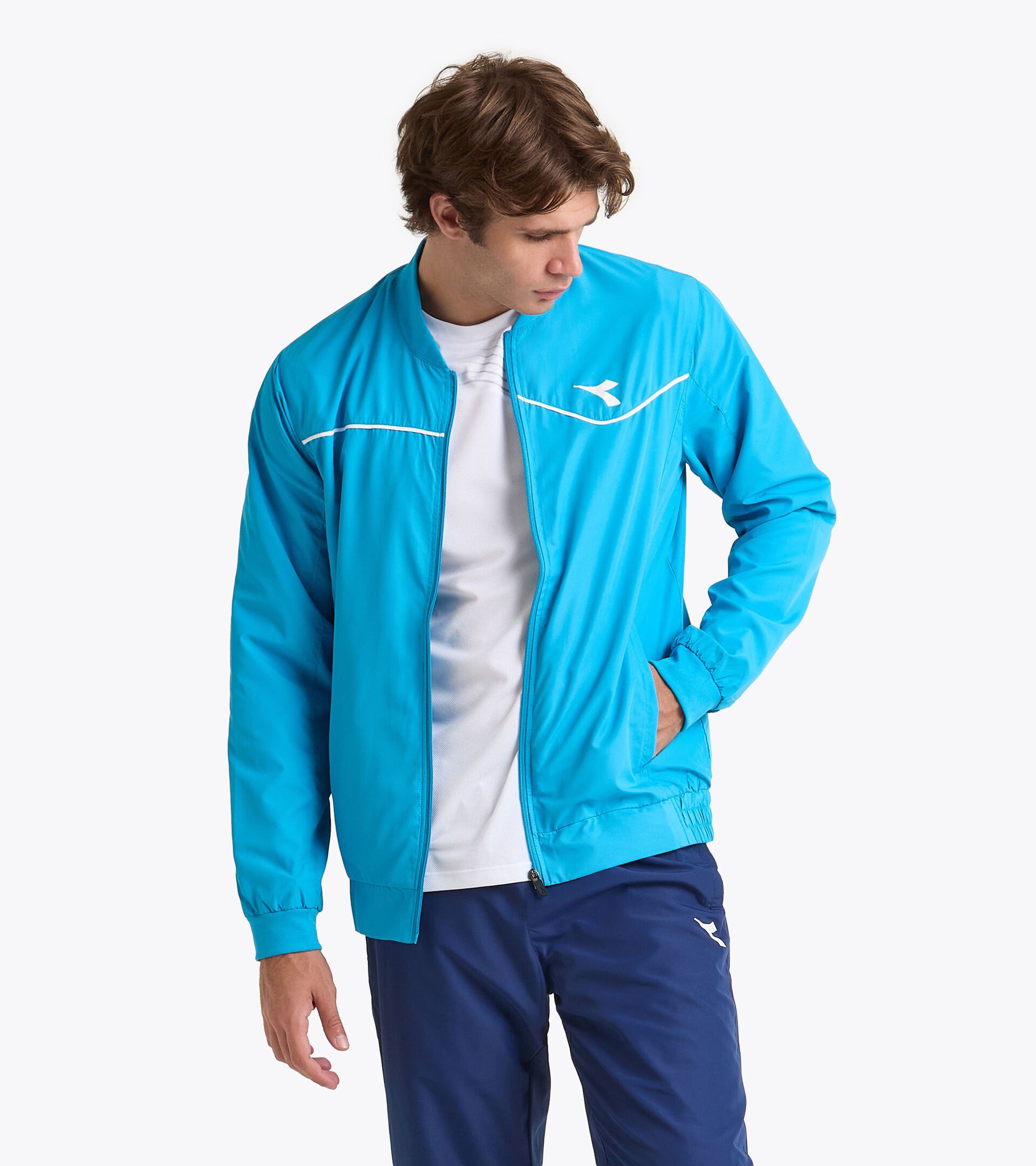 Tennis jacket - Men JACKET COURT ROYAL FLUO - Diadora
