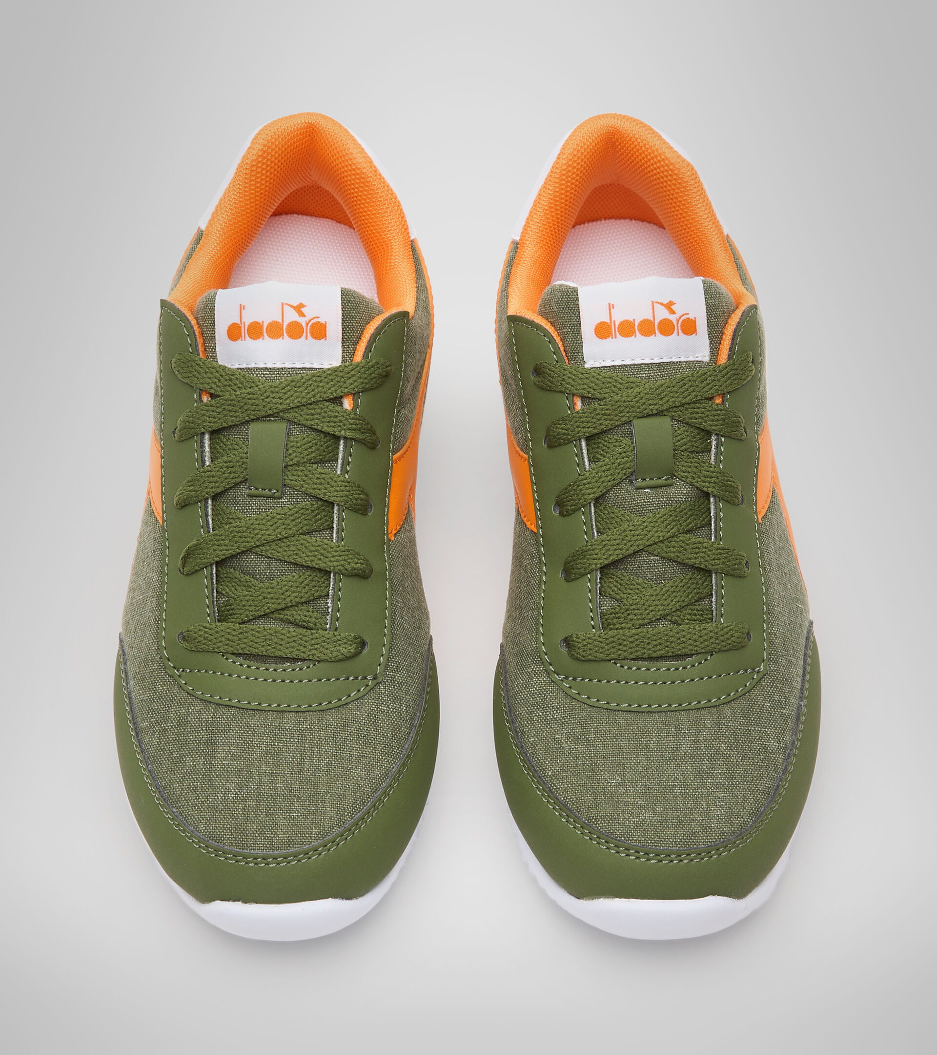 Sports shoes - Youth 8-16 years JOG LIGHT GS LODEN GREEN/ORIOLE - Diadora