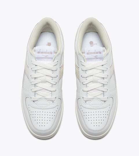 Sporty sneakers - Women MAGIC BASKET LOW LEATHER WN WHITE/LILAC MARBLE - Diadora