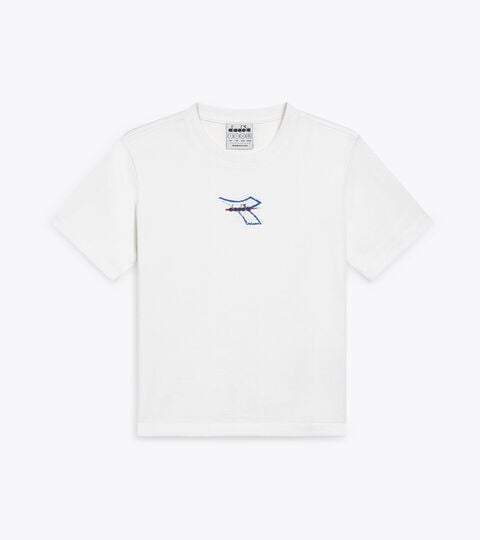 T-shirt en coton - Garçon JB. T-SHIRT SS GRAFFITI SL BLANC VIF - Diadora