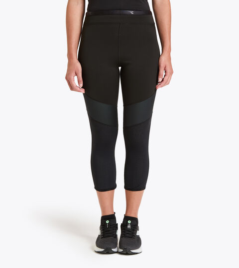 Leggings de running - Femme L. 6/8 REVERSIBLE TIGHTS BUDDYFIT NOIR - Diadora