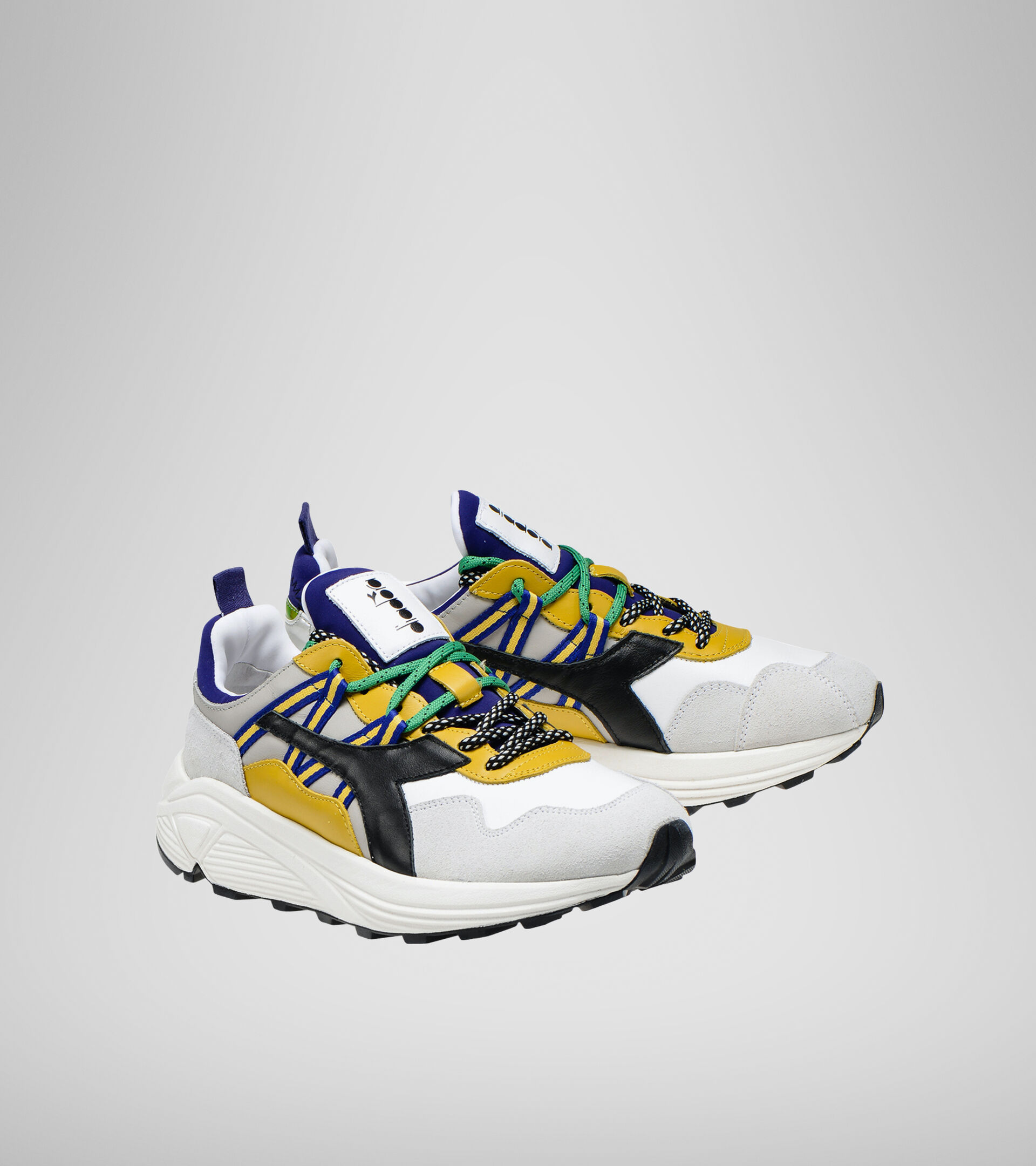 Sports shoe - Unisex RAVE LEATHER POP GREY ALASKA - Diadora