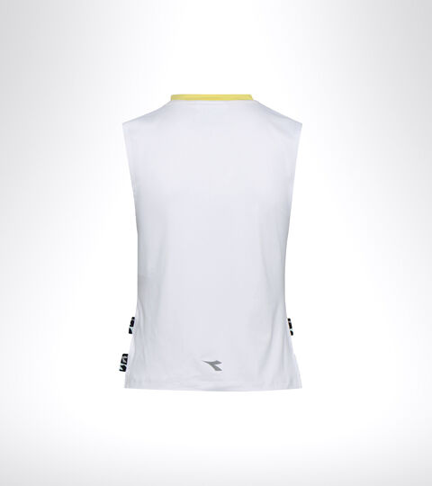 L. TANK BE ONE, BLANCO VIVO Camiseta sin mangas para correr - Mujer L. TANK BE ONE BLANCO VIVO - Diadora