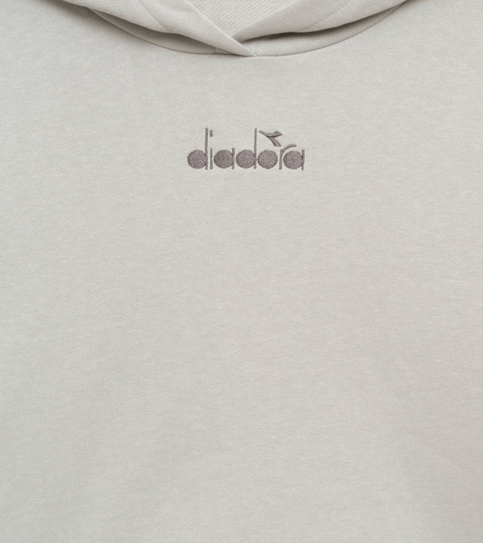 Sweat-shirt &agrave; capuche - Femme
 L. HOODIE LOGO GRIS MIRAGE - Diadora