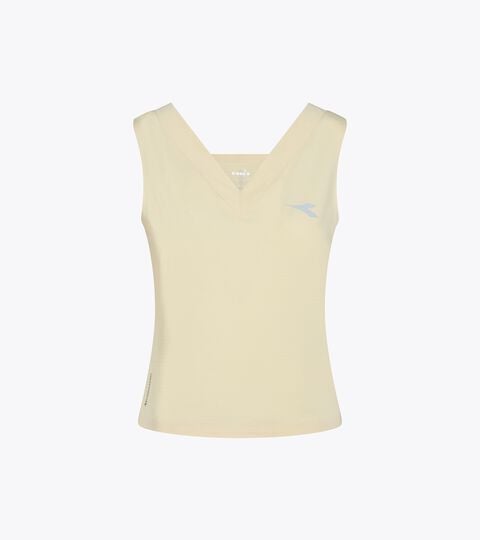 Technical Top with FIBRAZERO Technology - Racing - Women&rsquo;s L. TANK FIBRAZERO BEIGE SHIFTY - Diadora