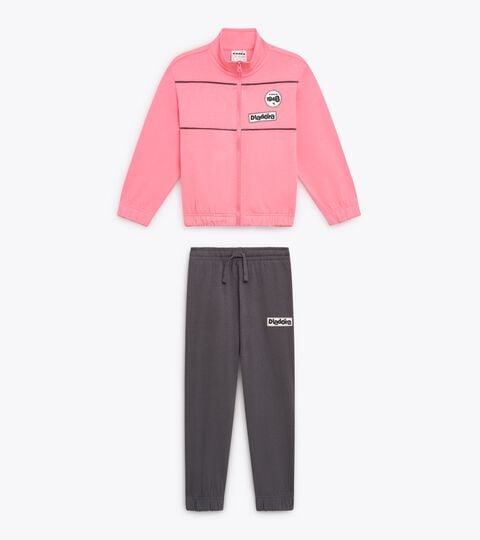 Surv&ecirc;tement de sport - Ado gar&ccedil;on et fille
 JU. TRACKSUIT FZ ESS. SPORTS  (HJ) ROSE CITRON PRESSE - Diadora