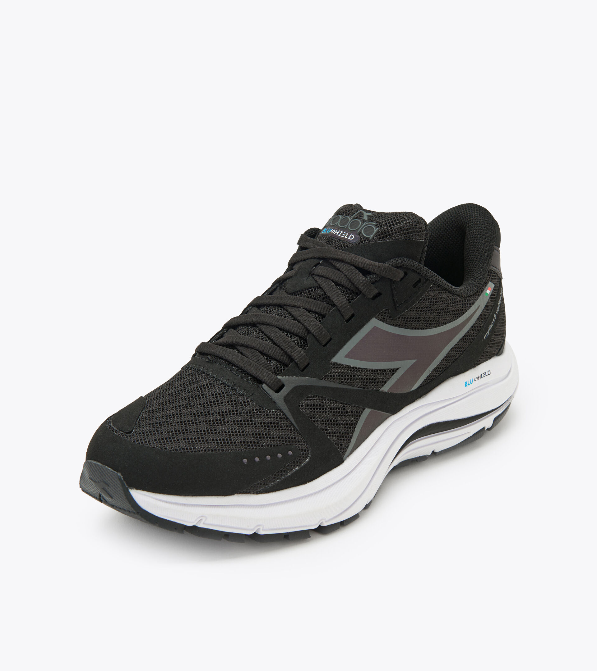 Running shoes - Women MYTHOS BLUSHIELD 8 VORTICE HIP WIDE W NOIR/BLANC (C7406) - Diadora