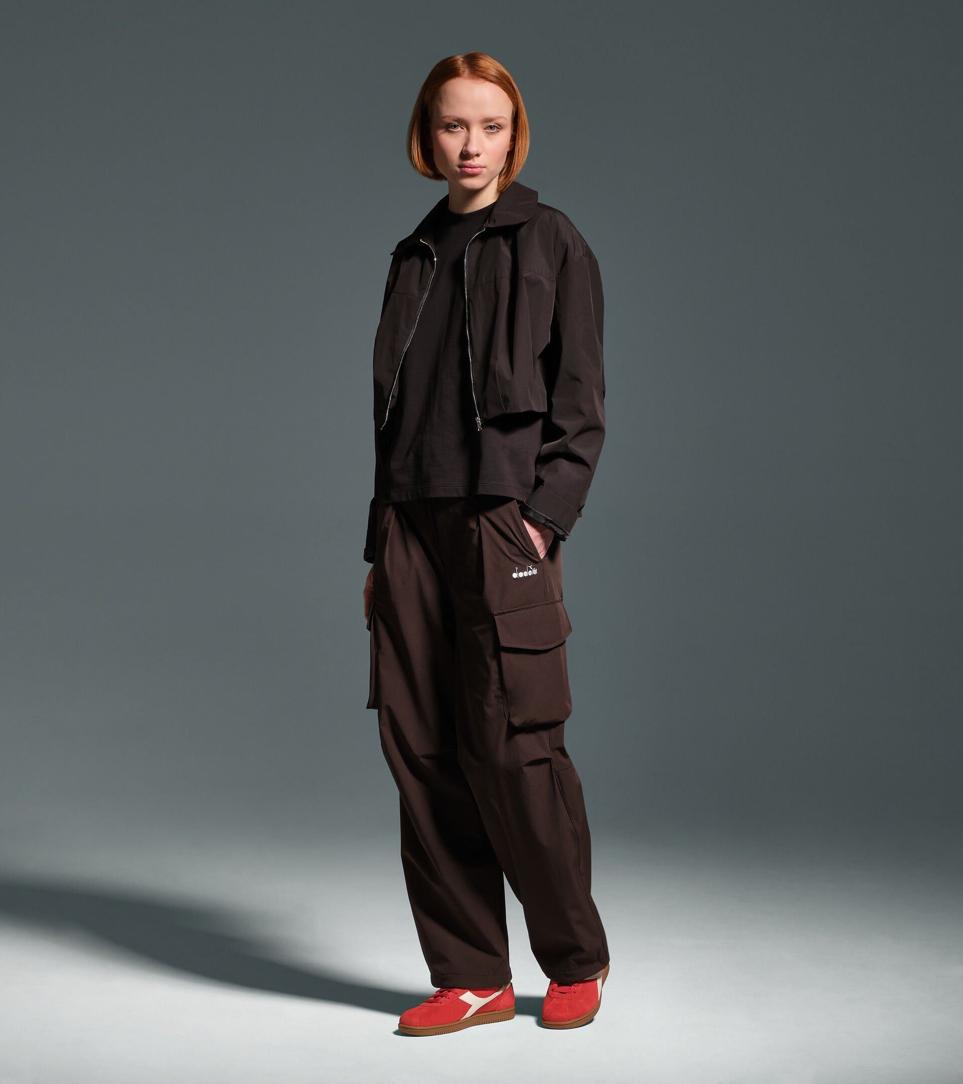 Winter cargo trousers - Exclusive e-commerce & Cortina Store - All-gender CARGO PANTS BROWN - Diadora