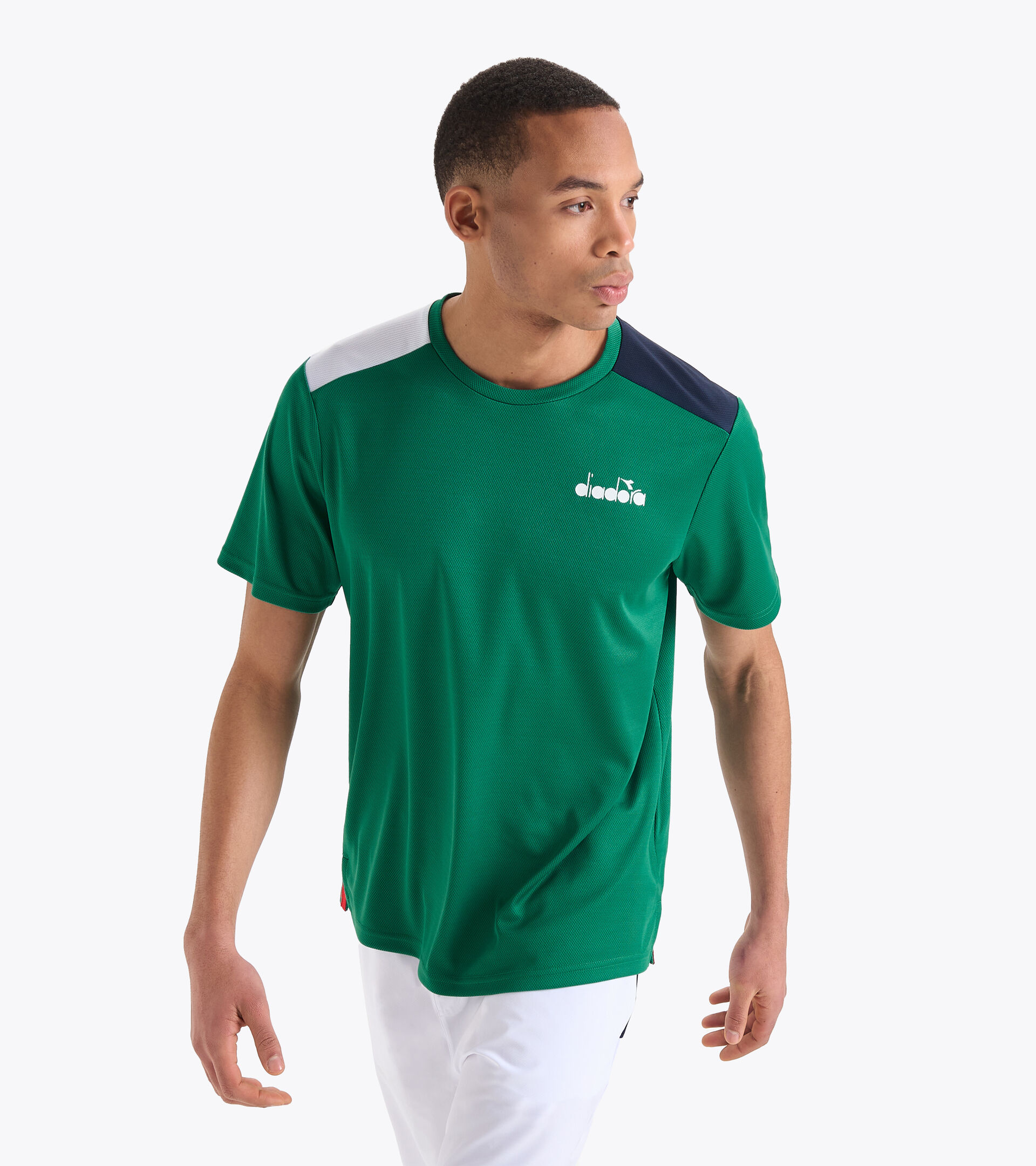 T-shirt da tennis - Uomo SS CORE T-SHIRT T VERDE GOLF - Diadora