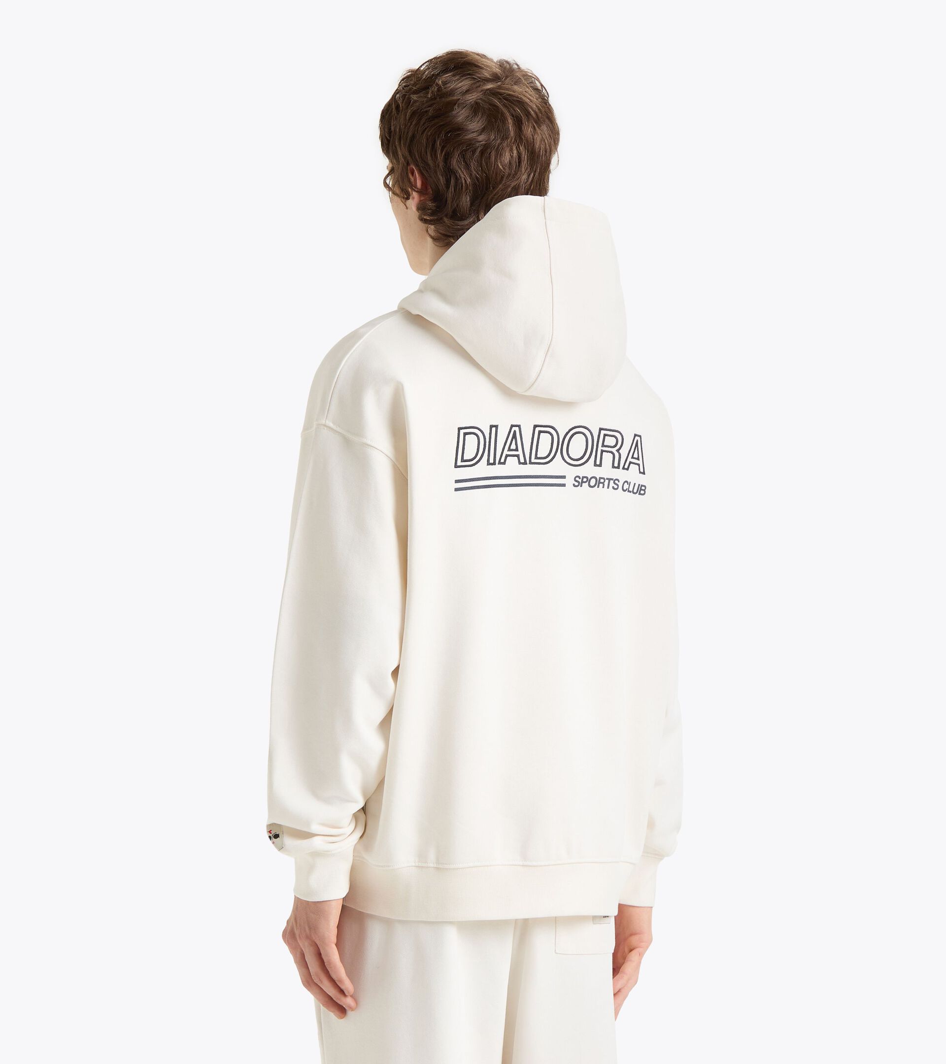 Legacy hoodie with a comfort fit - Made in Italy - All-Gender
 HOODIE LEGACY WHITE ALYSSUM - Diadora