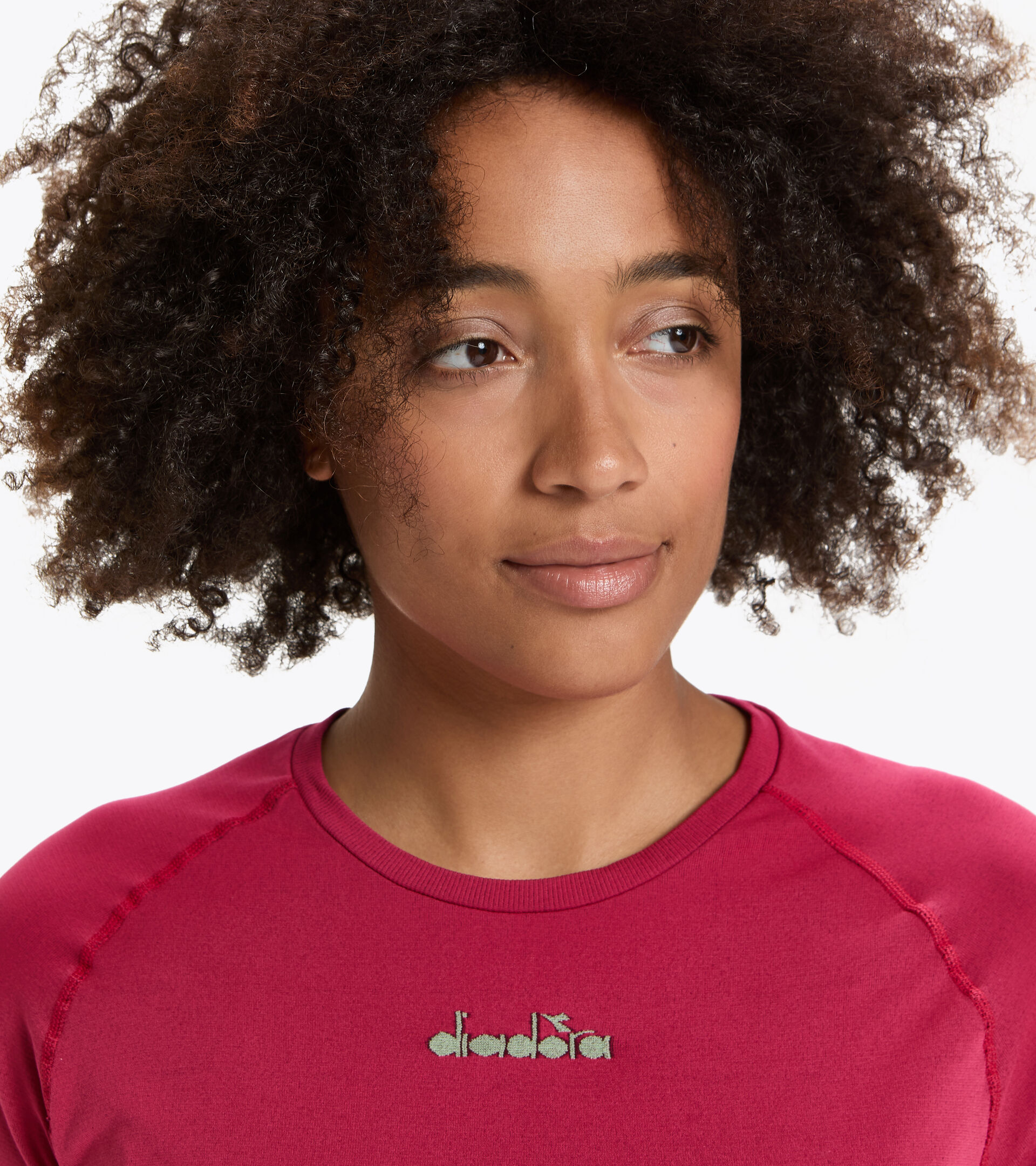 Apparel Sport DONNA L. SS SKIN FRIENDLY T-SHIRT ROSA JAZZY Diadora