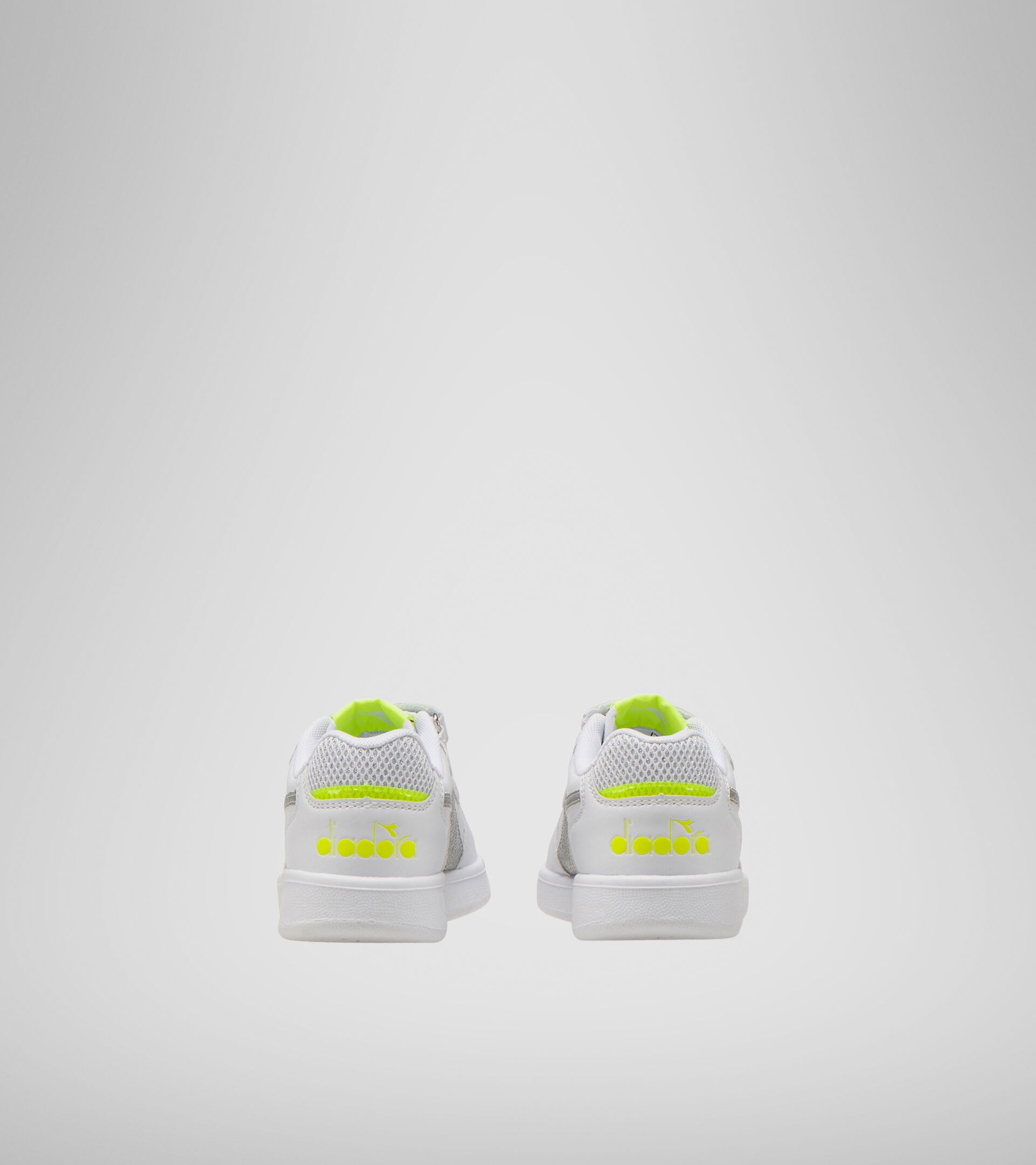 Sports shoes - Kids 4-8 years PLAYGROUND PS GIRL WHITE/YELLOW FLUO. - Diadora