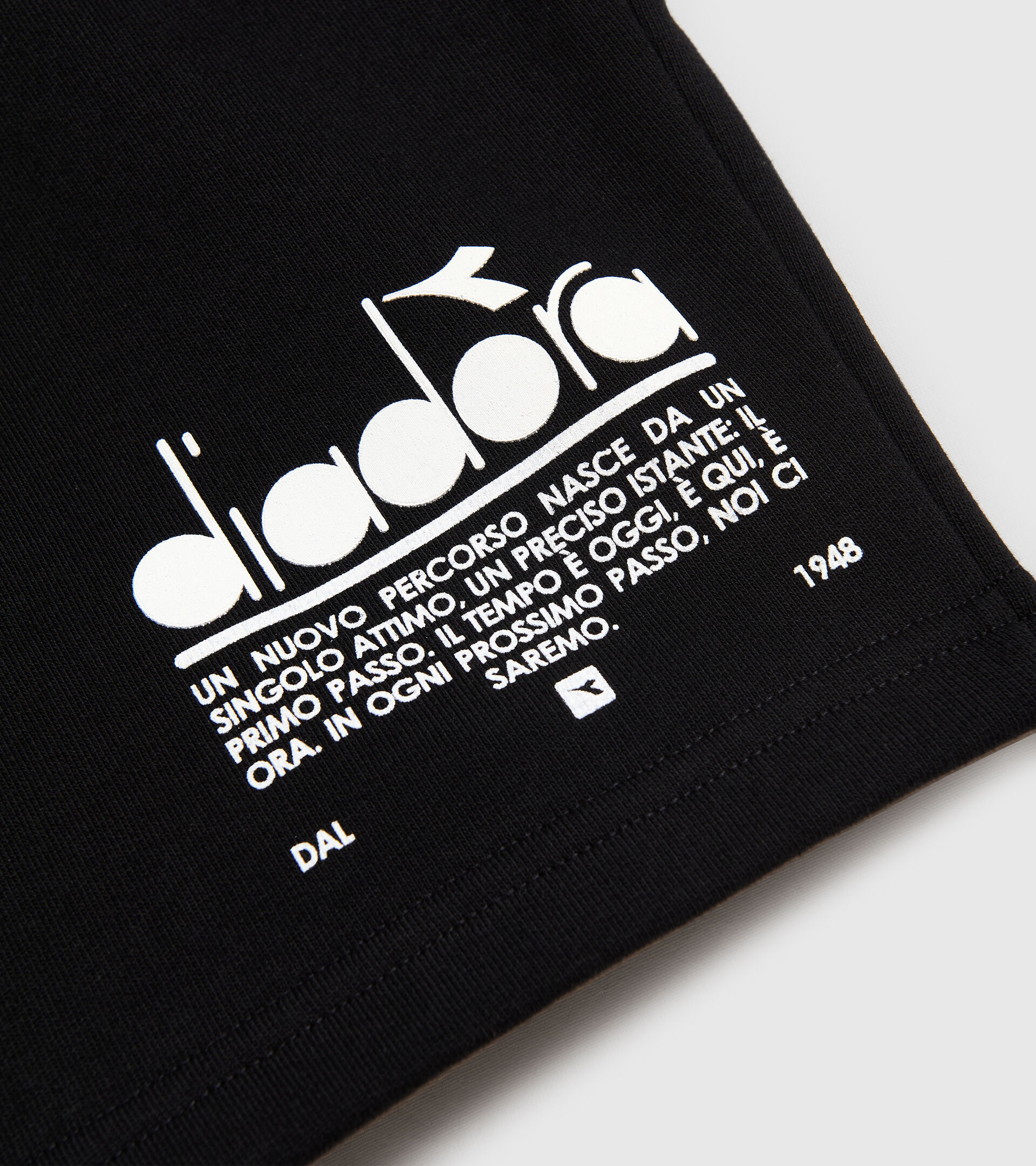 Cotton shorts - Unisex BERMUDA MANIFESTO BLACK - Diadora