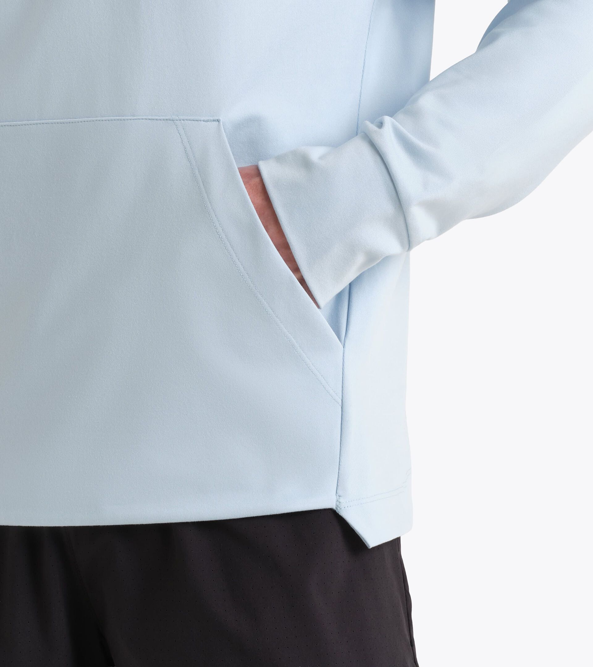 Pull en jersey post-entra&icirc;nement&sect;Homme JERSEY PULLOVER HOODIE RUN CREW SKYRIDE - Diadora