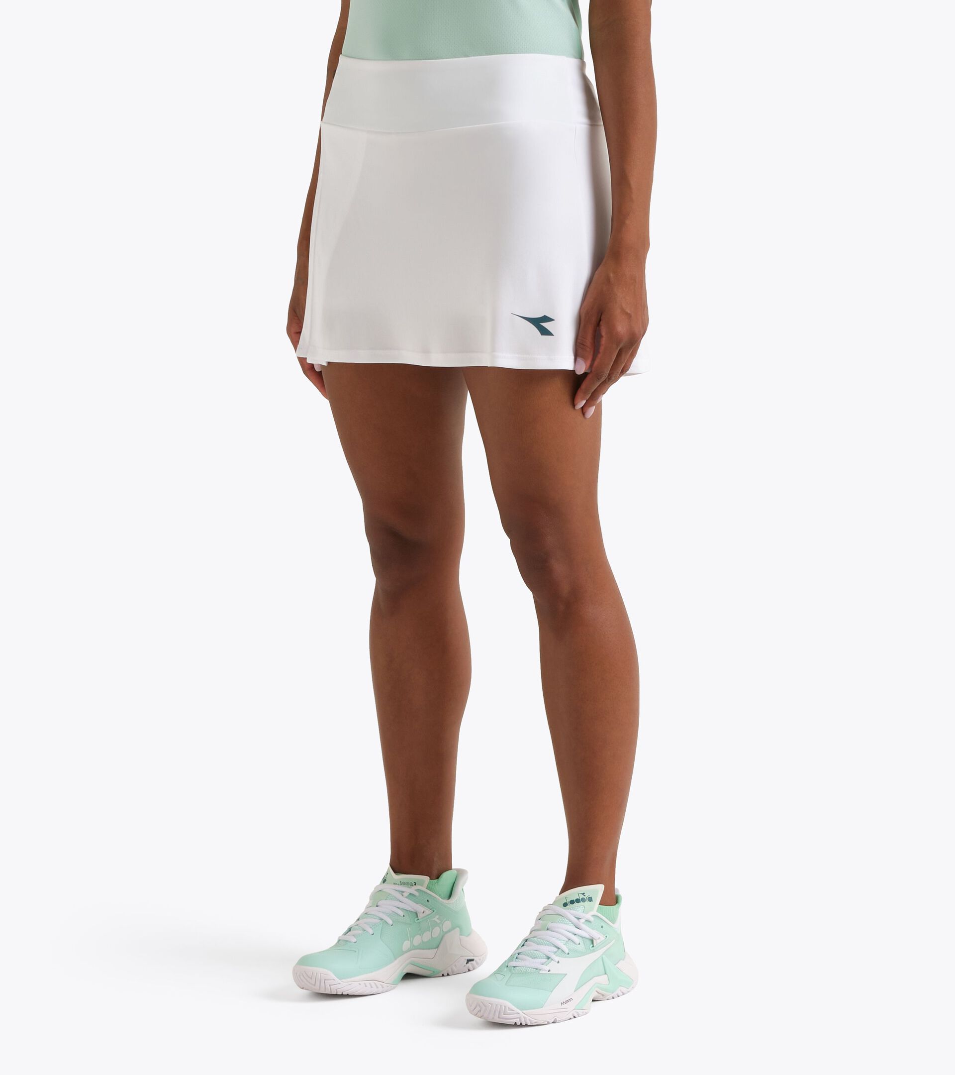 Jupe de tennis - Femme L. SKIRT COURT BLANC VIF - Diadora
