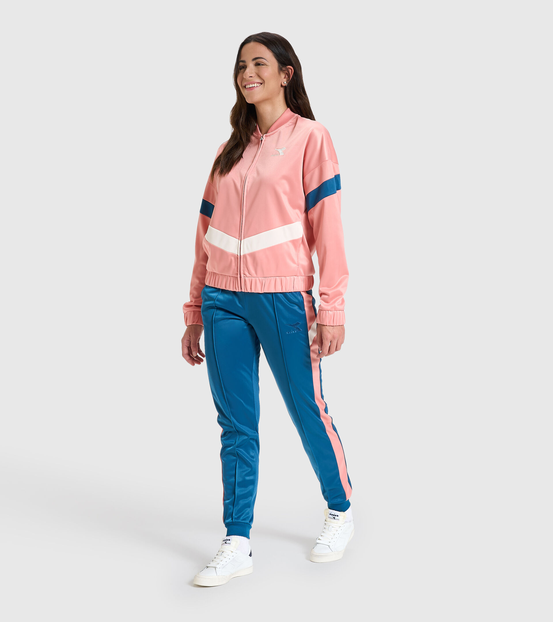 Tracksuit - Women L.TRACKSUIT FZ CHROMIA LOBSTER BISQUE - Diadora