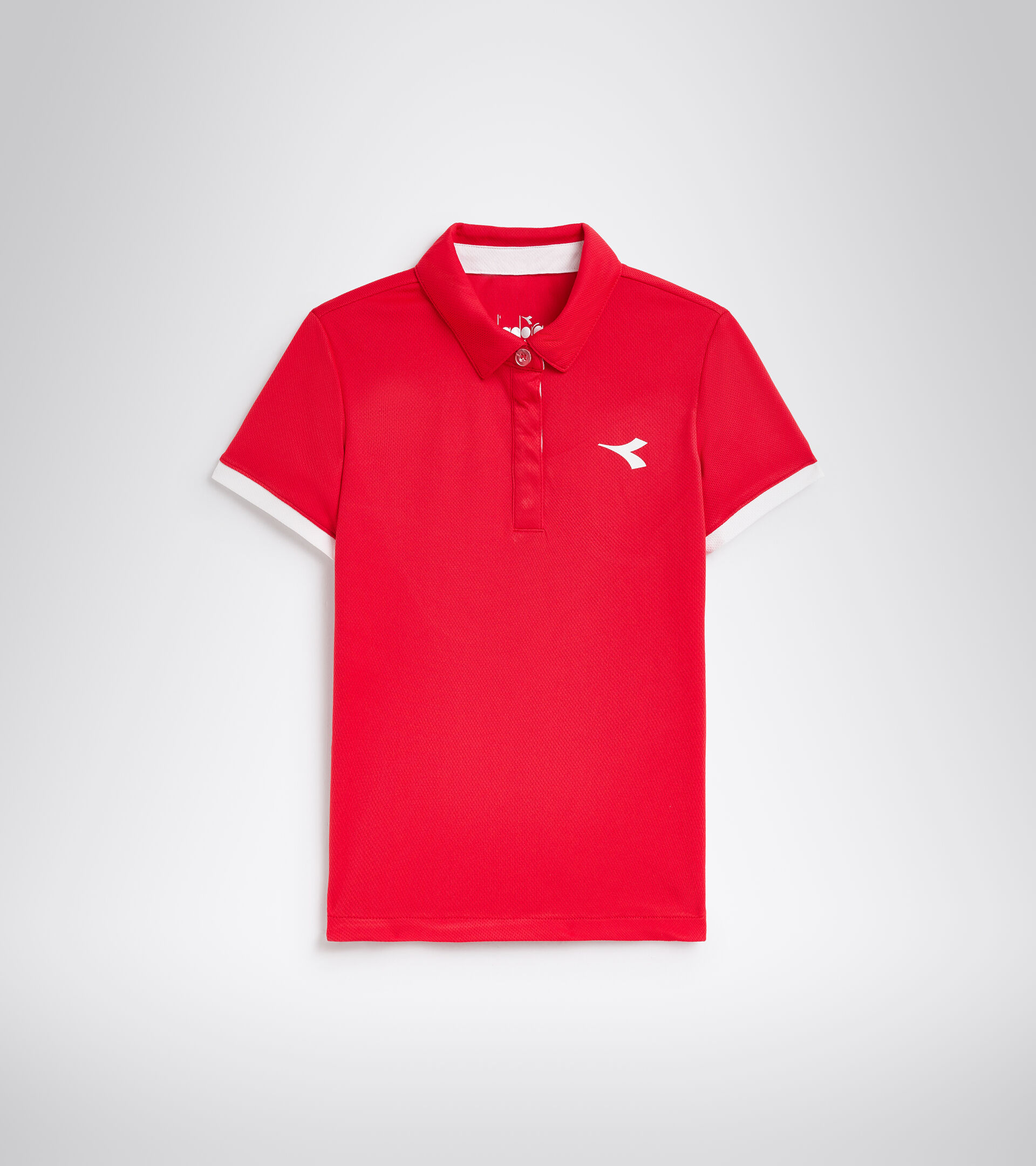 Tennis polo shirt - Junior G. POLO COURT TOMATO RED - Diadora