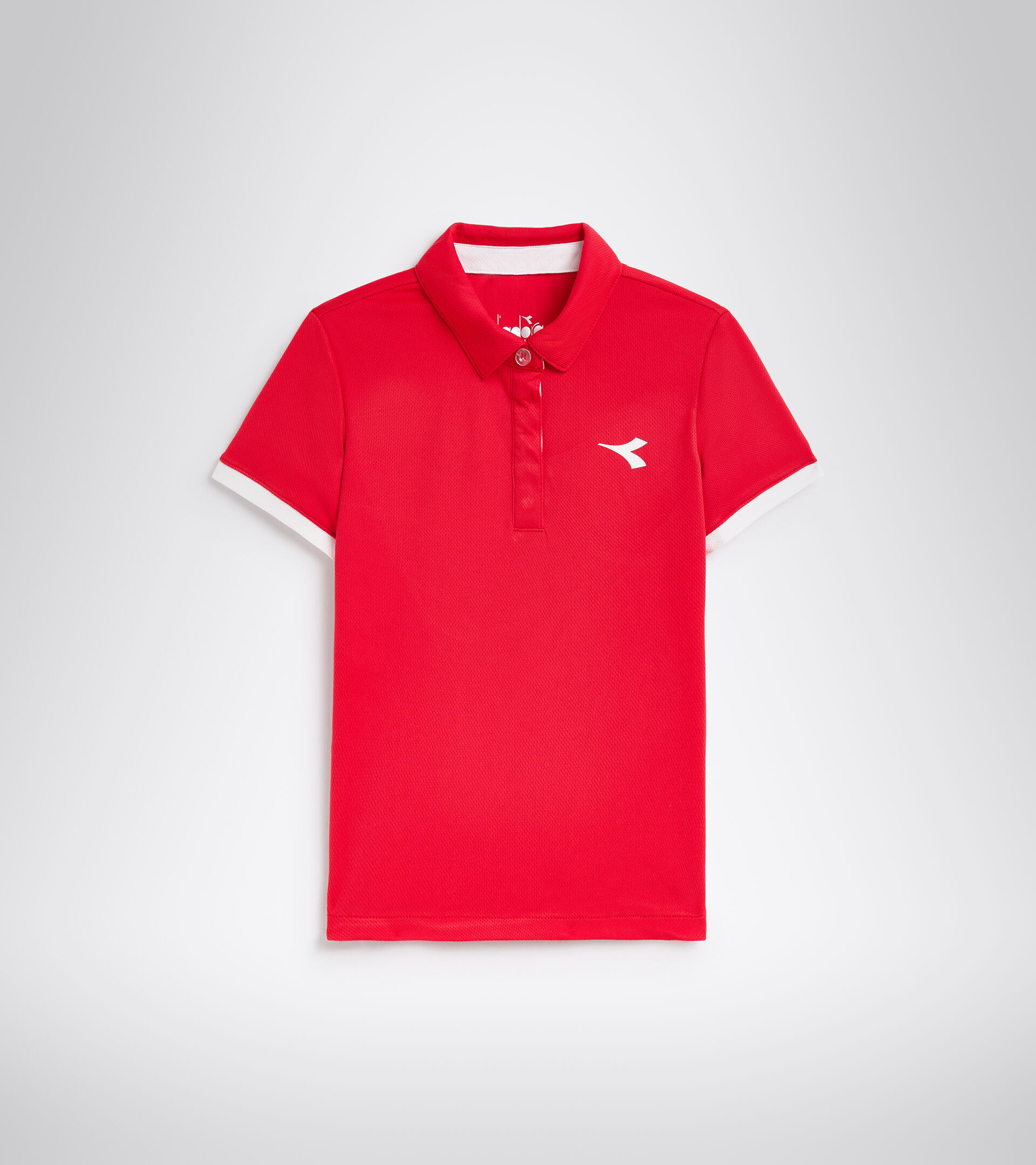 Polo de tennis - Junior G. POLO COURT ROUGE TOMATE - Diadora