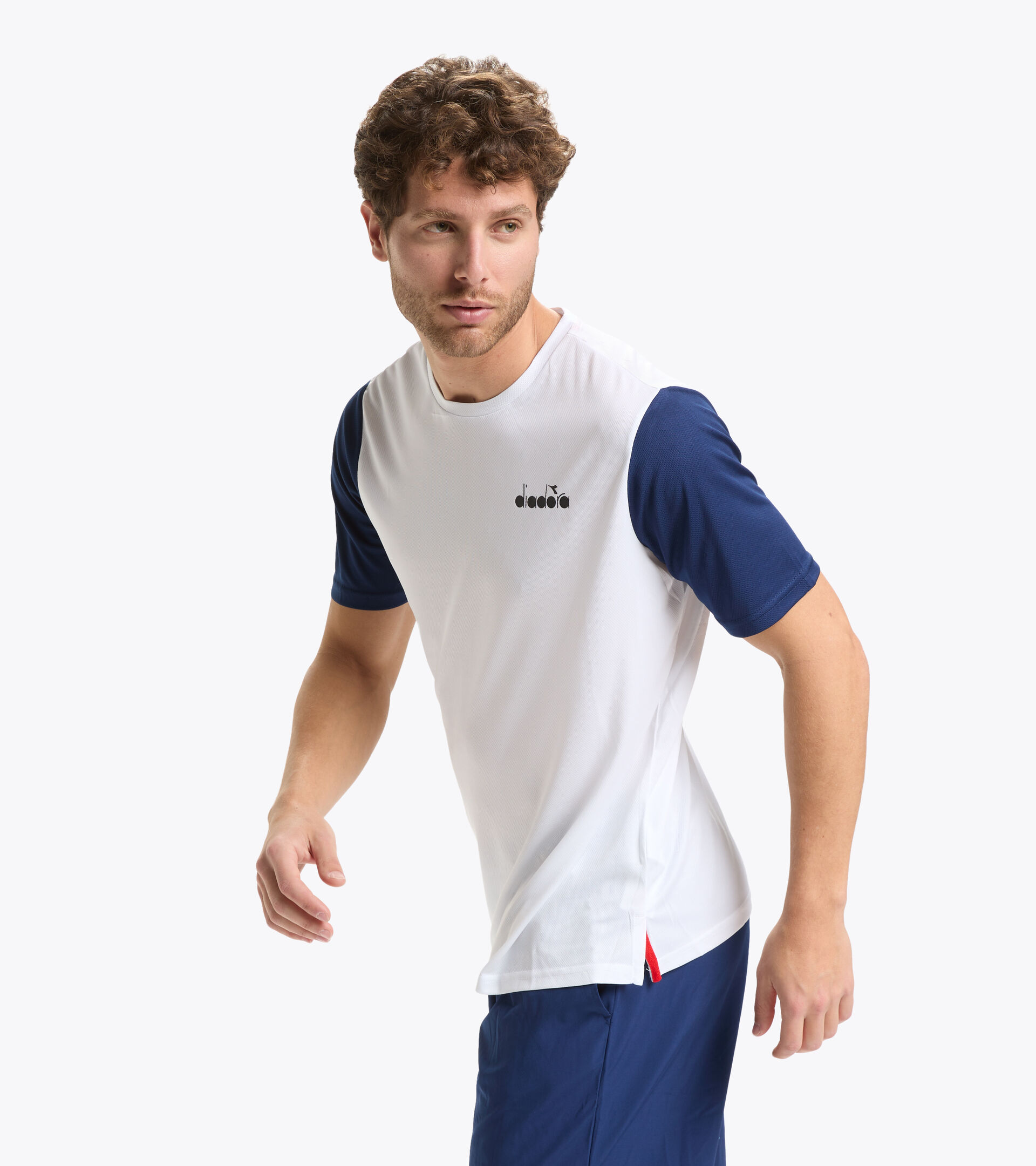 Short-sleeved tennis T-shirt - Men SS CORE T-SHIRT T OPTICAL WHITE - Diadora