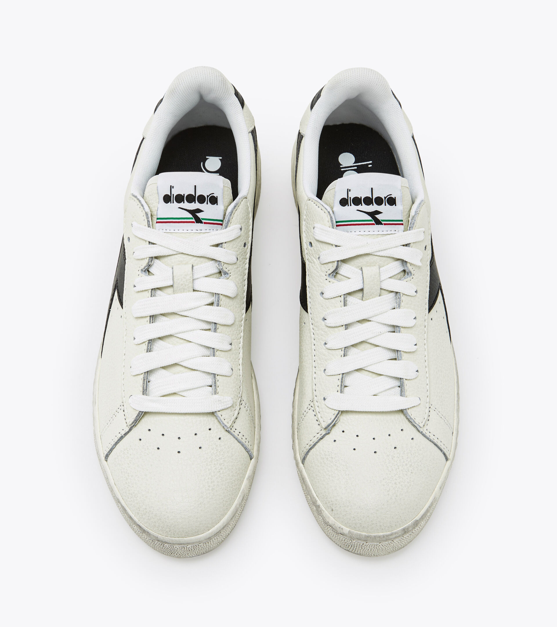 Sports shoes - Unisex GAME L LOW WAXED WHITE/BLACK - Diadora