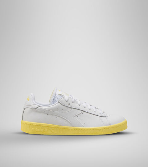 Chaussures de sport - Femme GAME L LOW SOLE BLOCK WN BLANC/JAUNE POPCORN - Diadora
