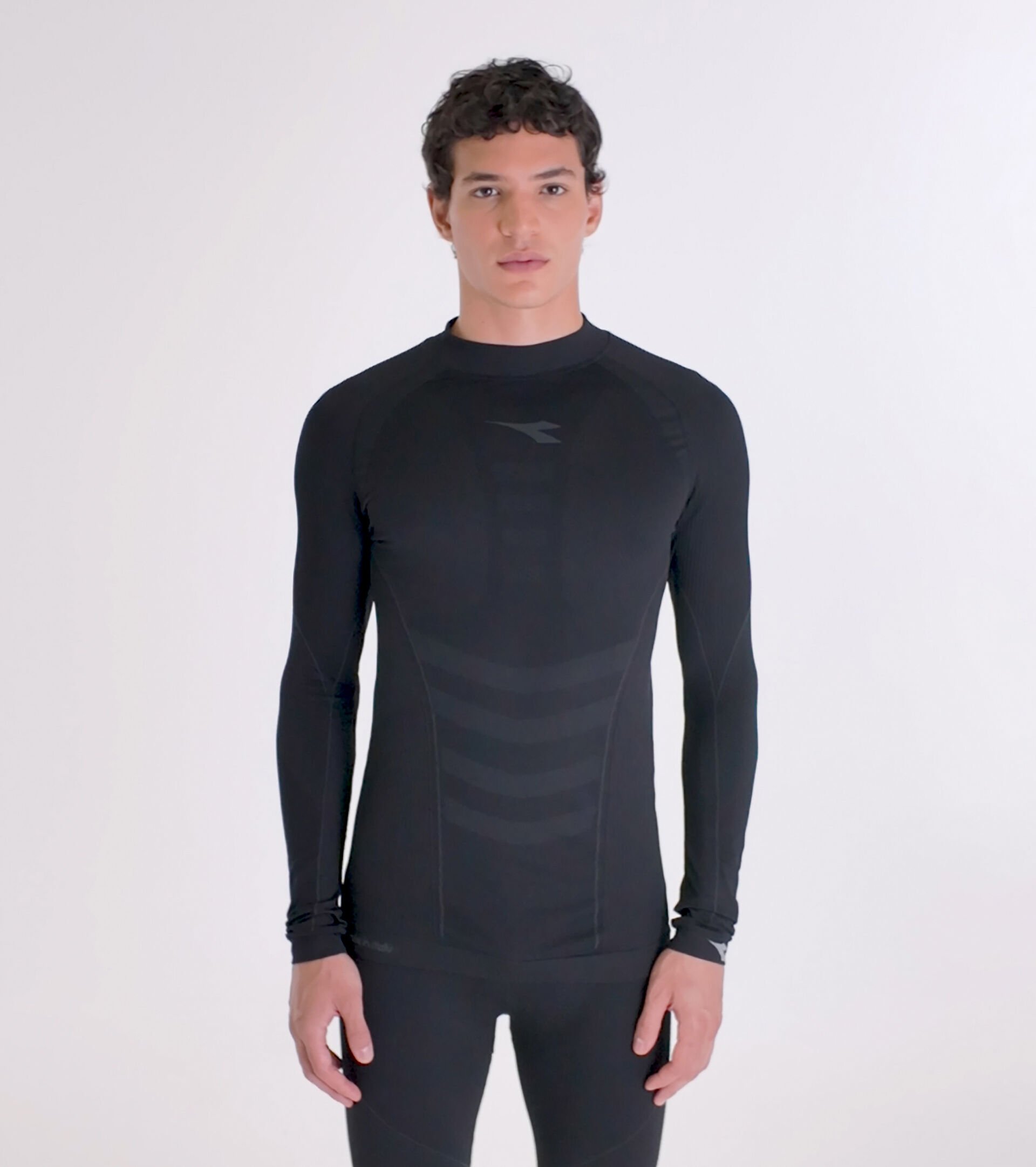 Made In Italy technical turtleneck - Running - Men’s LS TURTLE NECK STRATOZERO BLACK - Diadora