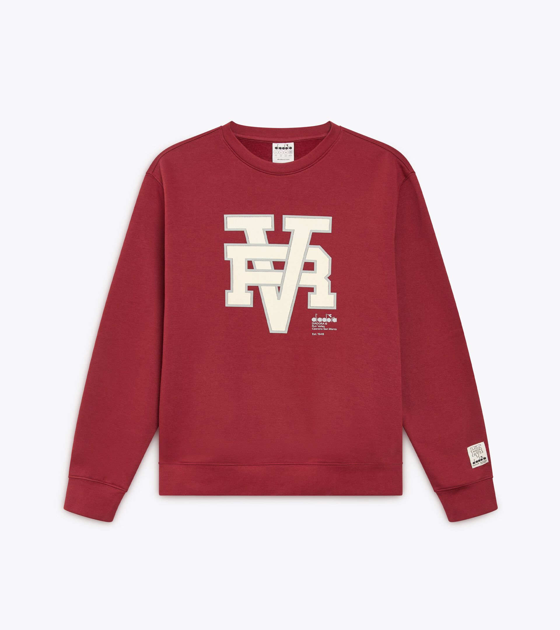 null SWEATSHIRT CREW RUN VALLEY RHUBARB - Diadora