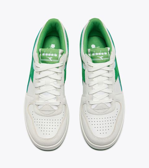 Sportschuh - alle Geschlechter MAGIC BASKET LOW SUEDE LEATHER WHITE/ISLAND GREEN - Diadora