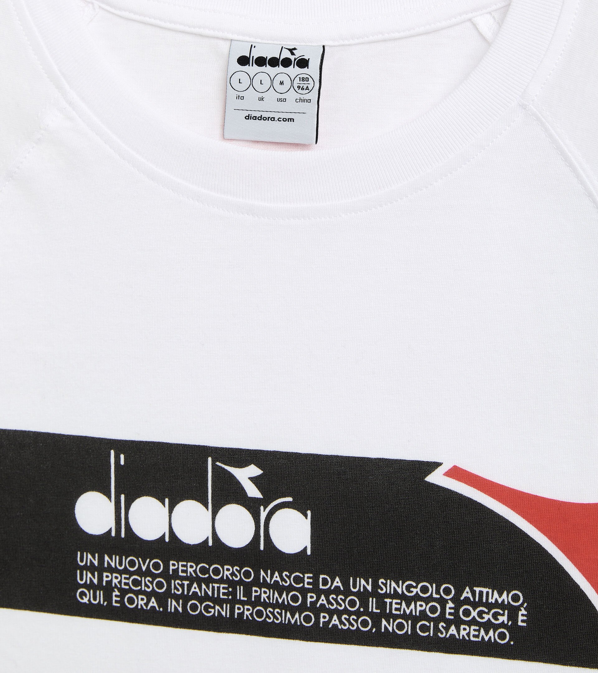 Cotton-blend T-shirt - Men T-SHIRT SS URBANITY OPTICAL WHITE - Diadora